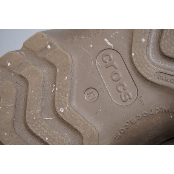 Crocs Boots Ambler Mens Sz 13 Suede Rugged Outdoor Waterproof Ankle Boot Rare